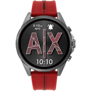 Bracelet de montre Fossil AXT2006 Silicone Rouge 22mm